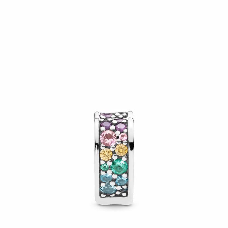 Pandora Multi-Colored Arc of Love Clip Sale NZ, Sterling Silver (895267-RJA)